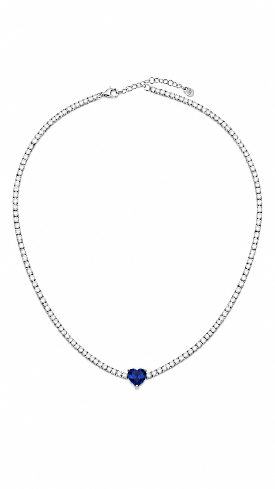 Heart Tennis Necklace