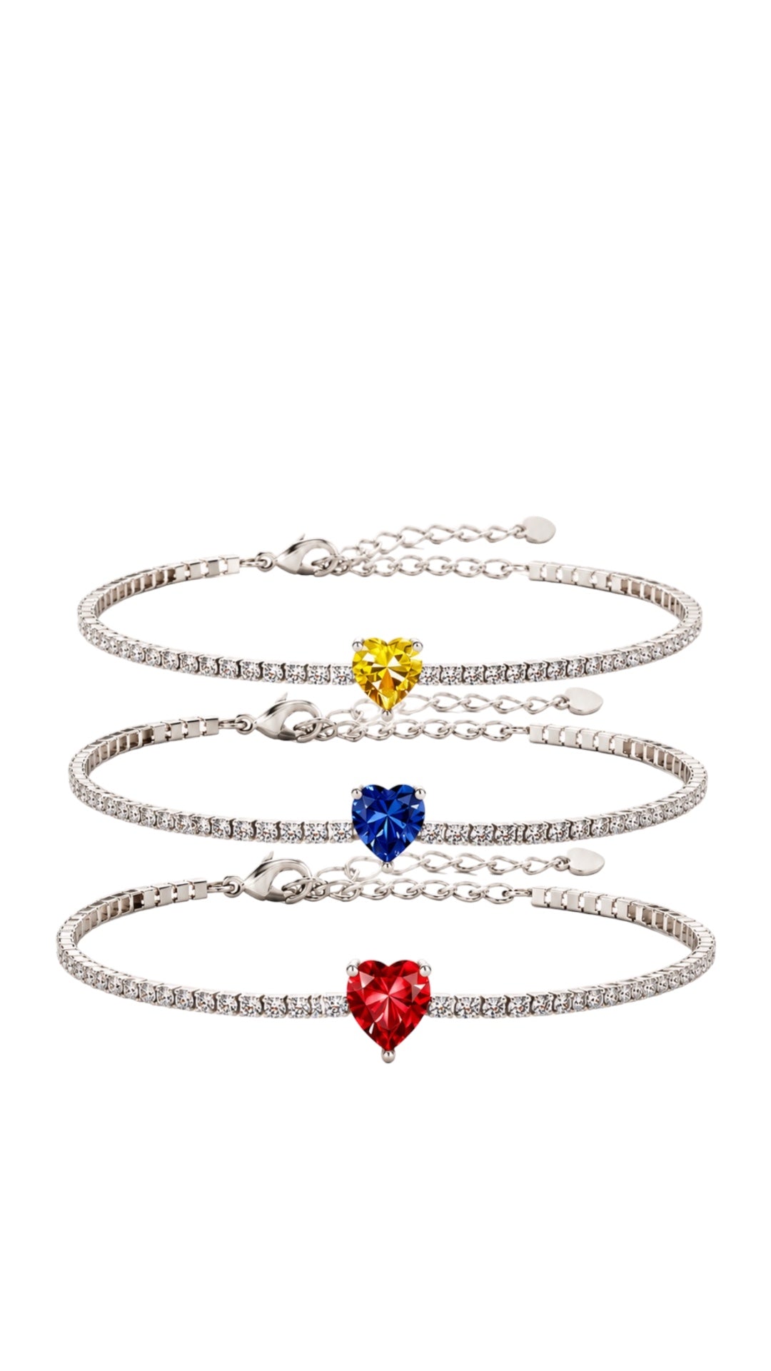 Heartline Tennis Bracelet