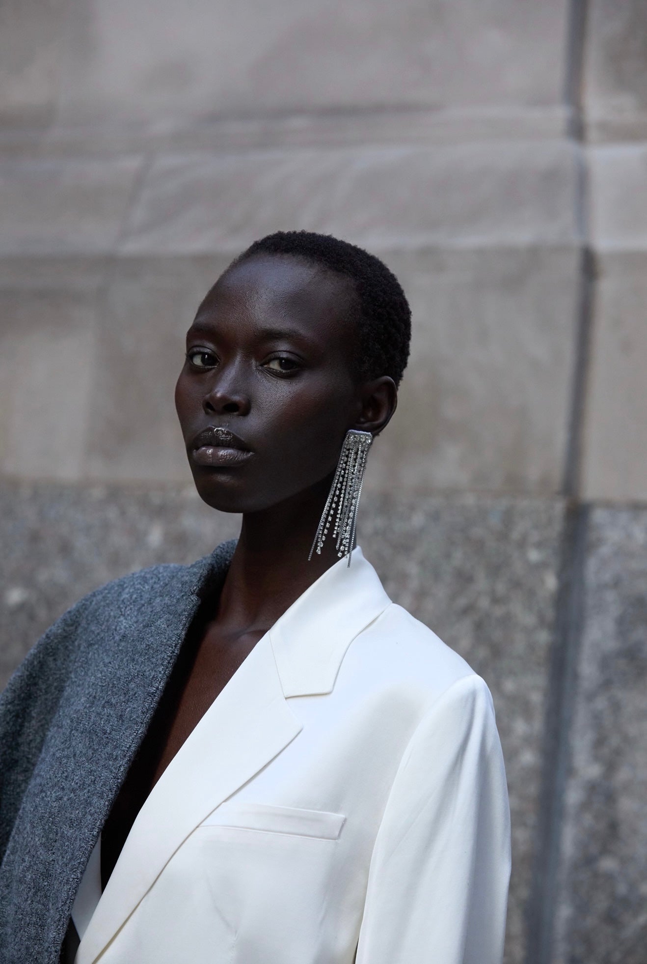 Argent Earrings