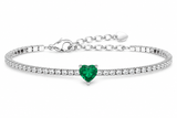 Heartline Tennis Bracelet