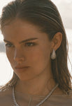Drop Silver Studs