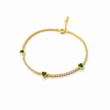 Heart Tennis Bracelet